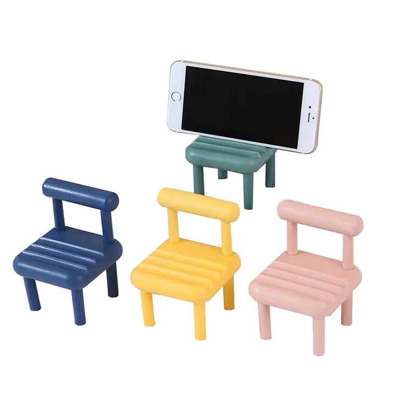 

Cute Mini Chair Phone Stand Holder Desk Accessories Home Decor Multi-Angle Desktop Mobile Phone Holder Home Decoration Ornaments