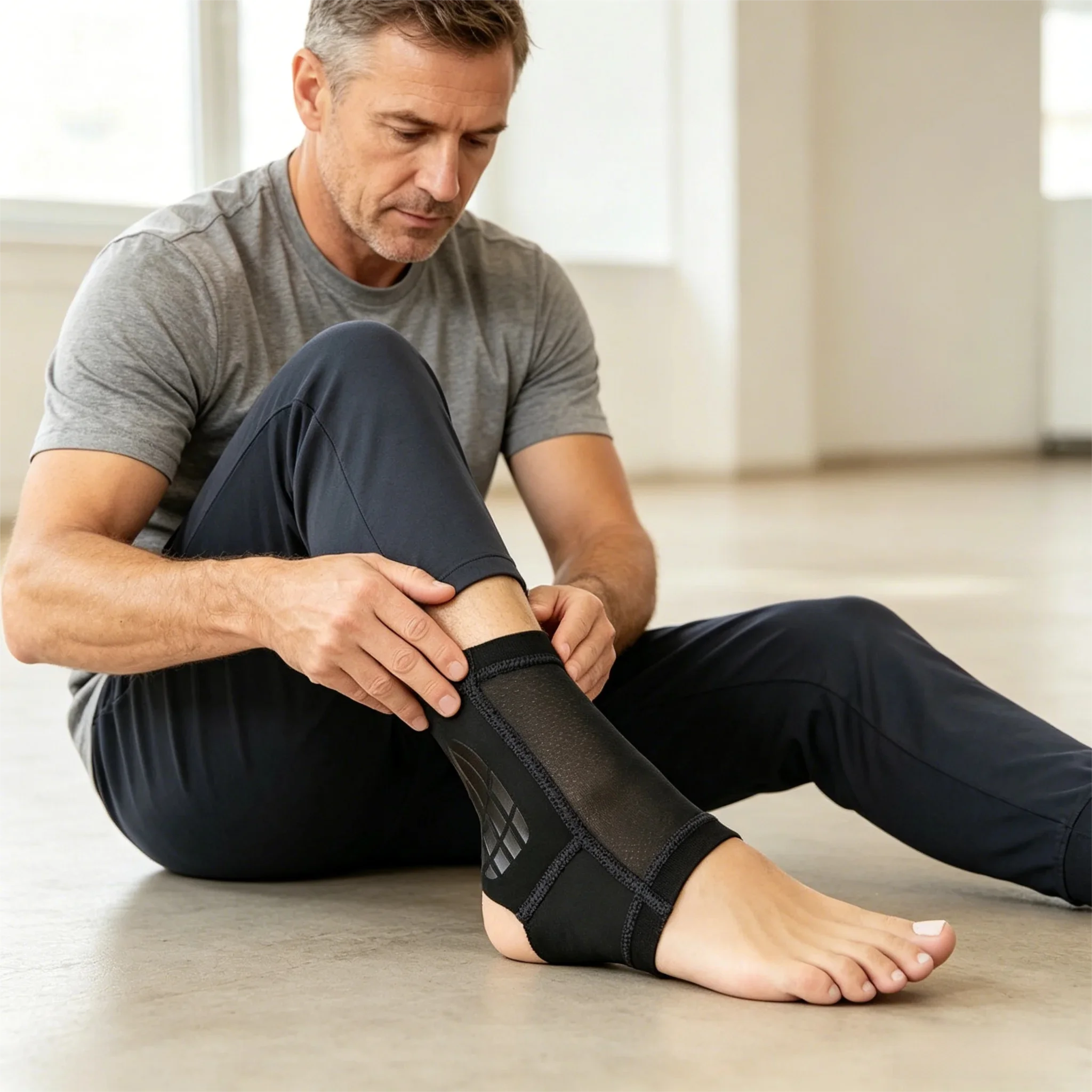 Sepak Takraw Special Ankle Support Wrap Non Slip Elastic Ankle Guard for Tournament Daily Training Sprain Recovery
