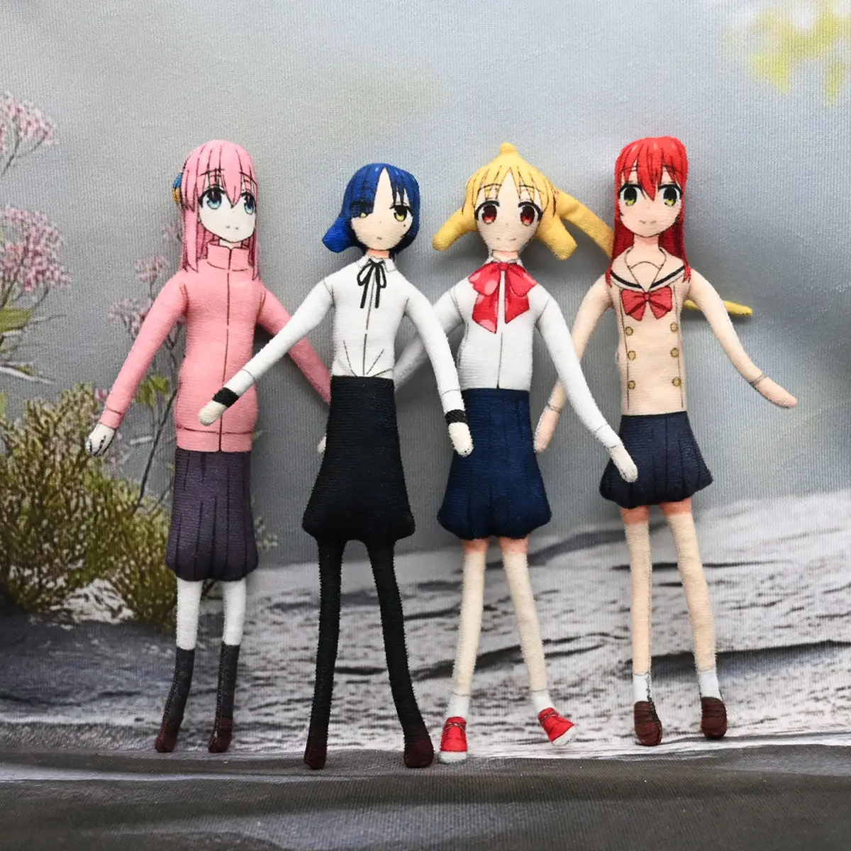 

Anime BOCCHI THE ROCK! Kita Ikuyo Plush Doll Gotoh Hitori Yamada Ryo Ijichi Nijika Twistable Funny Shape Decoration Gift