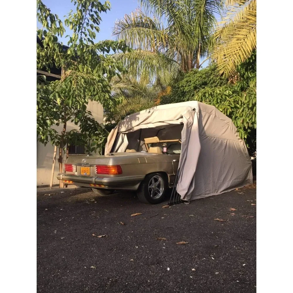 Cochera mediana para coche, refugio/dosel para coche, garaje/cobertizo, casa de coche, estacionamiento, plegable, retráctil, Bloqueable, refugio duradero