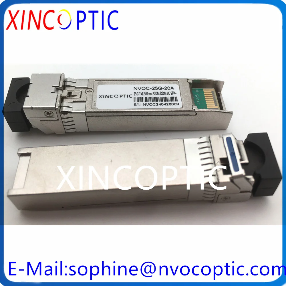 Imagem -02 - Módulo de Ligação Óptica de Fibra para Huawei Mikrotik Cisco 25g Bidi Wdm sm Sfp28 1270nm 1330nm 20km Único Modo lc