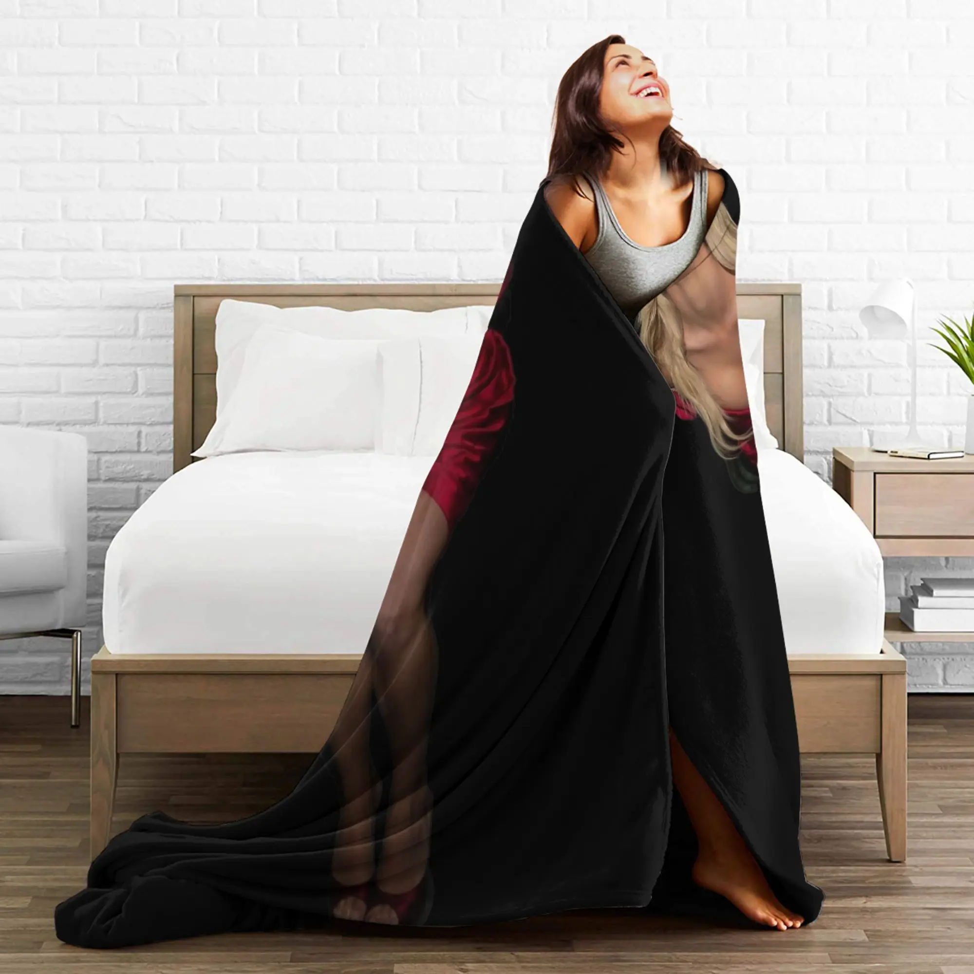 بطانية سيدني سويني فائقة النعومة من القطيفة للفتيات والأولاد وغطاء سرير من الفلانيل