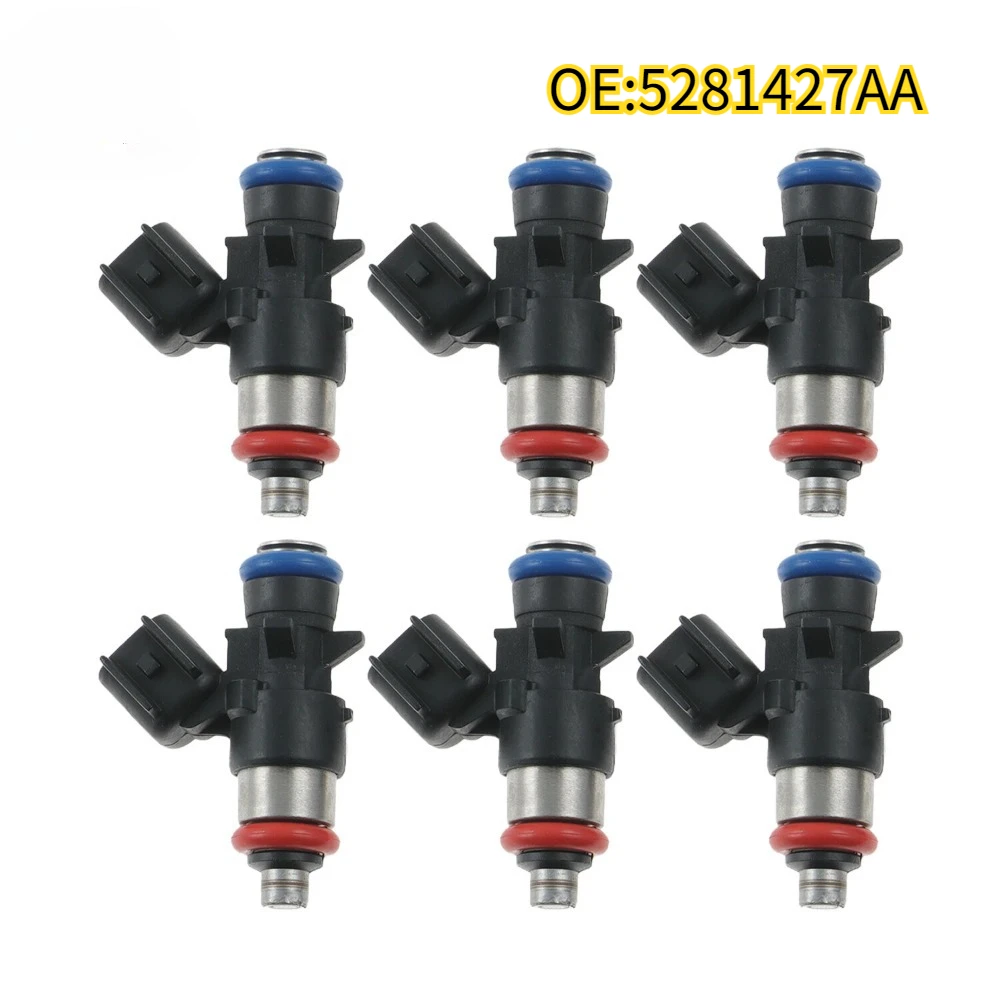 

For 6PCS 5281427AA Fuel Injectors for Chrysler Jeep Cherokee Dodge RAM 3.6L 17-21 CA