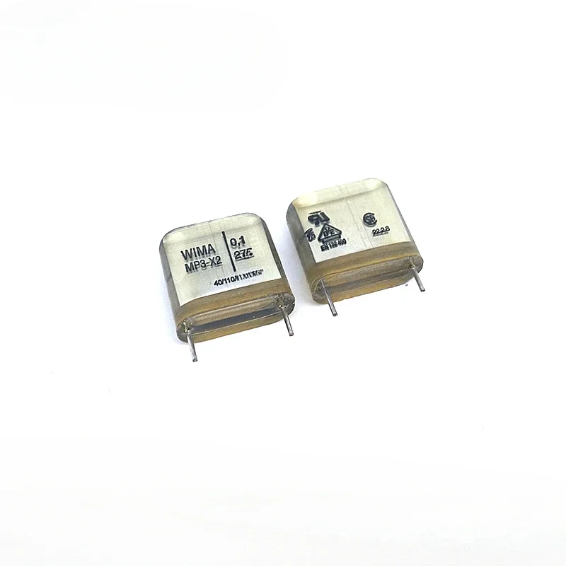 

2 шт./5 шт./20 шт./лот WIMA MP3-X2 0,1 мкФ 275 В переменного тока 275 В переменного тока 0,1 мкФ фольгированный пленочный конденсатор 275 В 100 нФ 275 В переменного тока 104 шаг = 15 мм