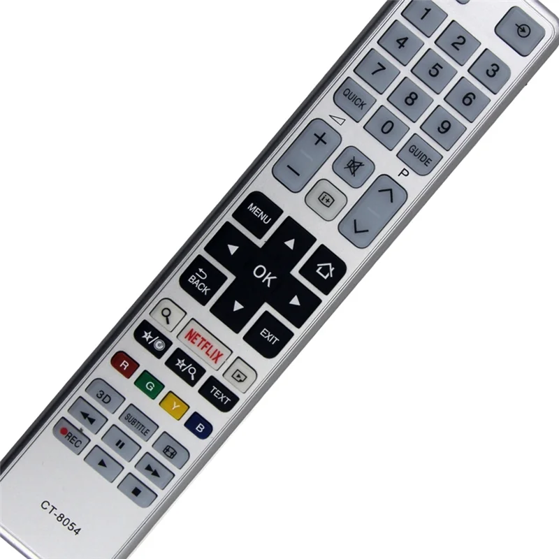 A29F-CT-8054 Silver Remote Control ABS Remote Control Replaced Controller For TOSHIBA TV CT8054 55S3653DB