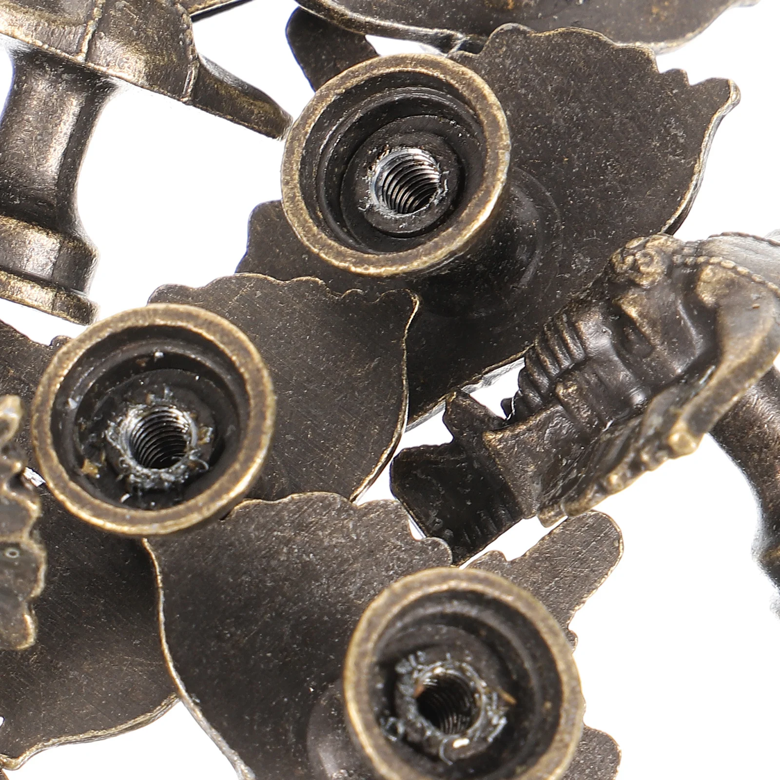 

10Sets Animal Head Drawer Pull Handles Zinc Alloy Vintage Style Cabinet Knobs Dresser Handles for Home Furniture