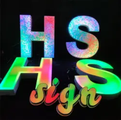 Door signboard, colorful and illusory RGB luminous characters, outdoor waterproof and programmable Neon Light