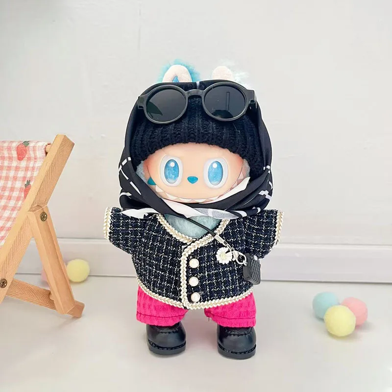 

Labubu Trendy Star Set Overalls for 1 2 3 Gen Plush Doll Cute Vinyl Figure Fashion Clothes