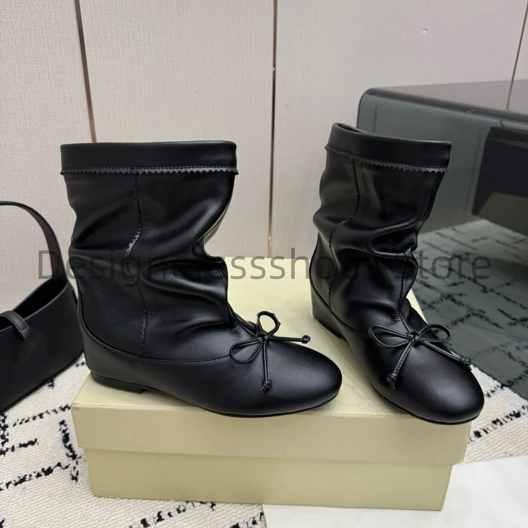 2026 Fall Winter Stackable Boots Retro Cow Suede Lycra Lining Italian Injection Sole