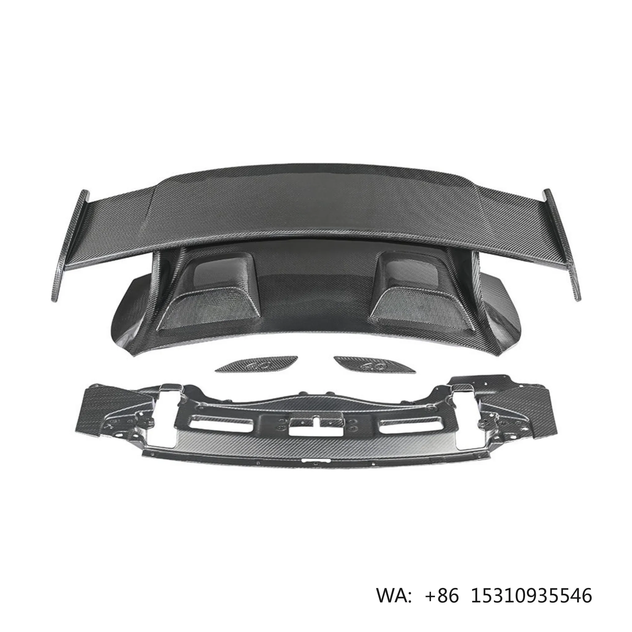 KM GT3 Premium Carbon Fiber High Quality Wing Shaped Spoiler with Easy Installation for Porsche Carrera 991 GT3 Rear Bumper