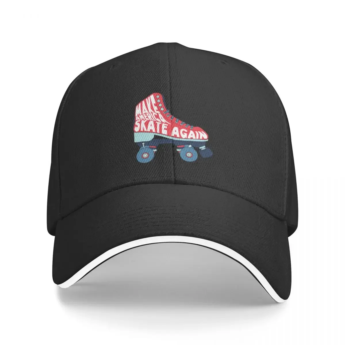 Make America Skate Again Blue Red Roller Skates Classic T-Shirt Baseball Cap Fishing cap Anime Hat Ball Cap Men's Women's