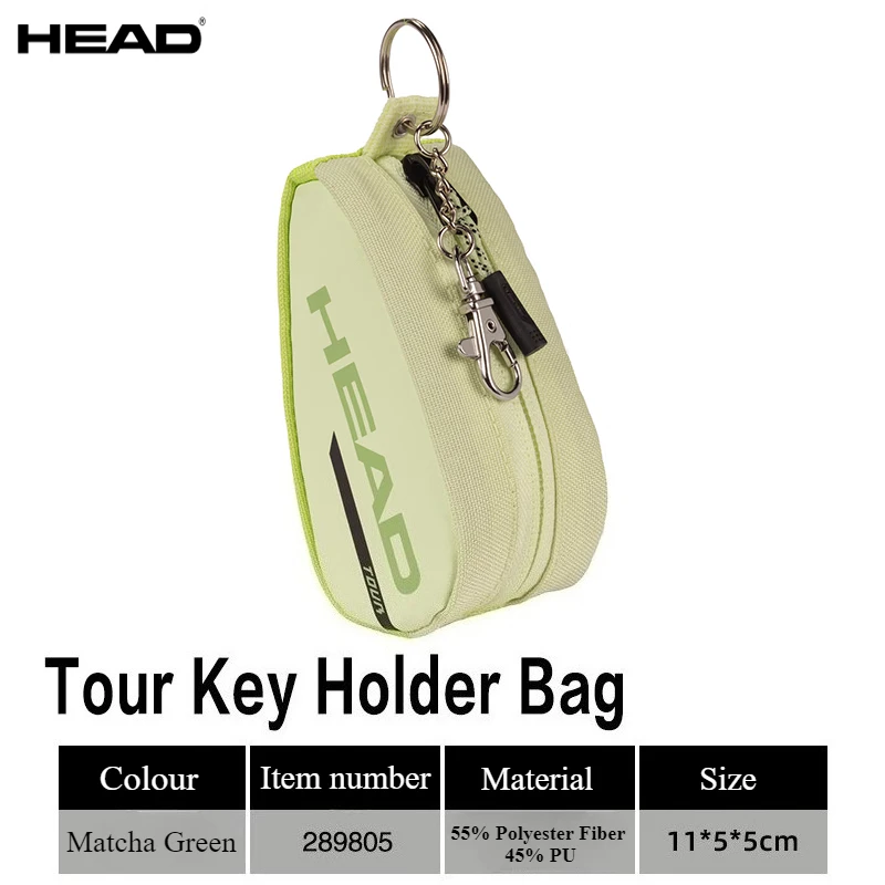Generico HEAD Tour Key Holder Bag – Portachiavi Mini Borsa Da Tennis, 11x5x5 Cm, 0,25 L, In Poliestere E TPU, Colore Nero, Compatto E Leggero