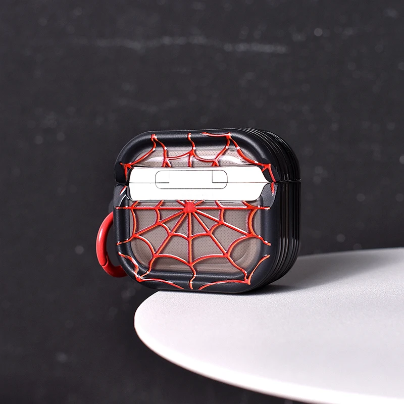 حافظة شبكية عنكبوت لأجهزة Apple Airpods Pro 3 1st 2nd 3rd Generation Cover لأجهزة Airpods 4 2 Gen New Air Pods غطاء حماية #3