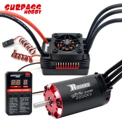 Surpass Hobby Rocket V2 3665 3800KV 3150KV 1400W 4-Pole Waterproof Brushless Motor 80A 2-3S ESC For Off-road Buggy Monster Toy