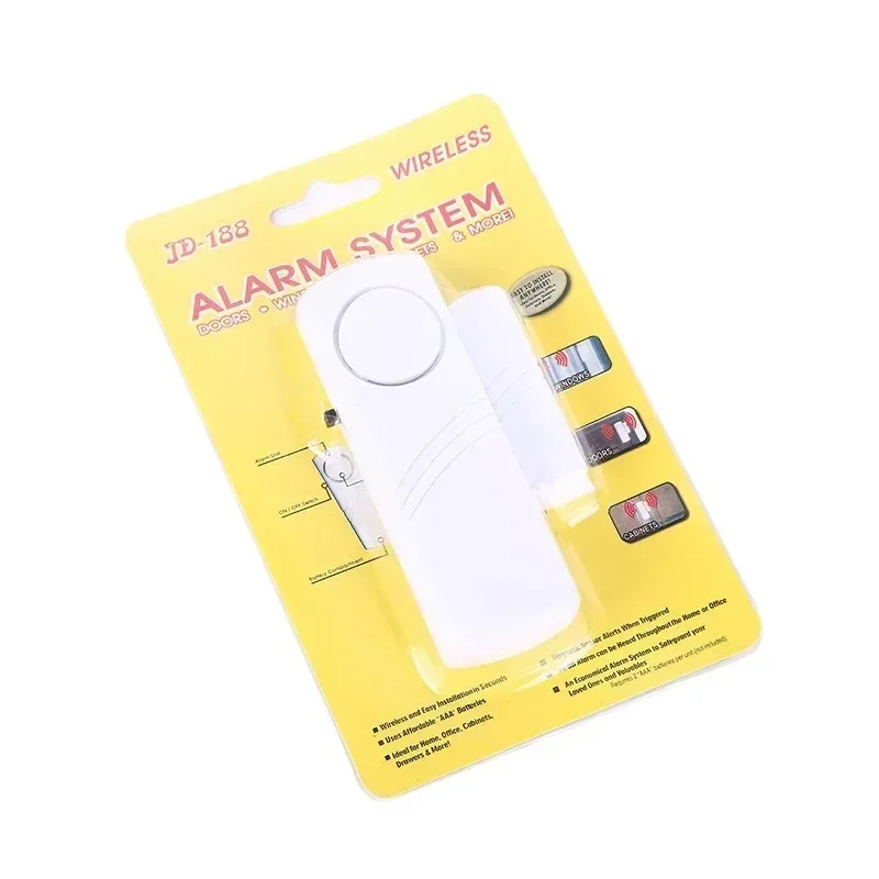 Alarm Door Security Protection Window Wireless Burglar with Magnetic Sensor Home Safety Wireless Longer System 90dB 1pcs