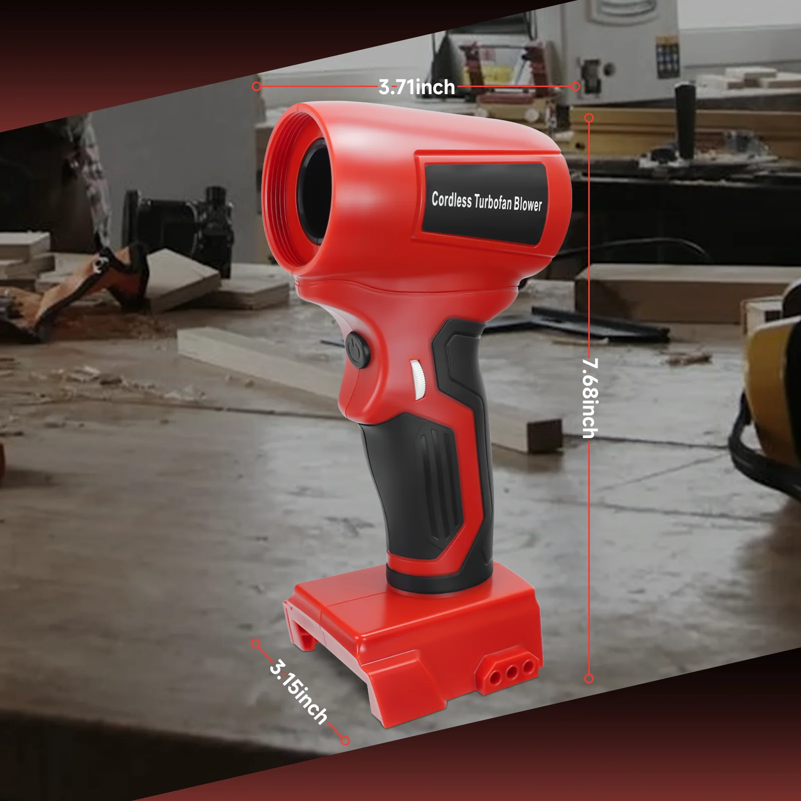 مروحة توربو صغيرة بدون فرش 130000 منفاخ هواء بسرعة ستبليس دورة في الدقيقة منفاخ توربو عنيف لبطارية ميلووكي 18 فولت (بدون بطارية)