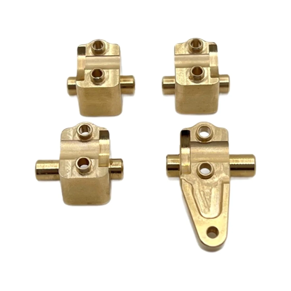 AT42 RC Car Upgrade Brass Front Rear Axle Tie Rod Seat for 1/10 TRX4 HUANGBO 1/10 R1001 R1002 R1003 RC Car Toy Parts