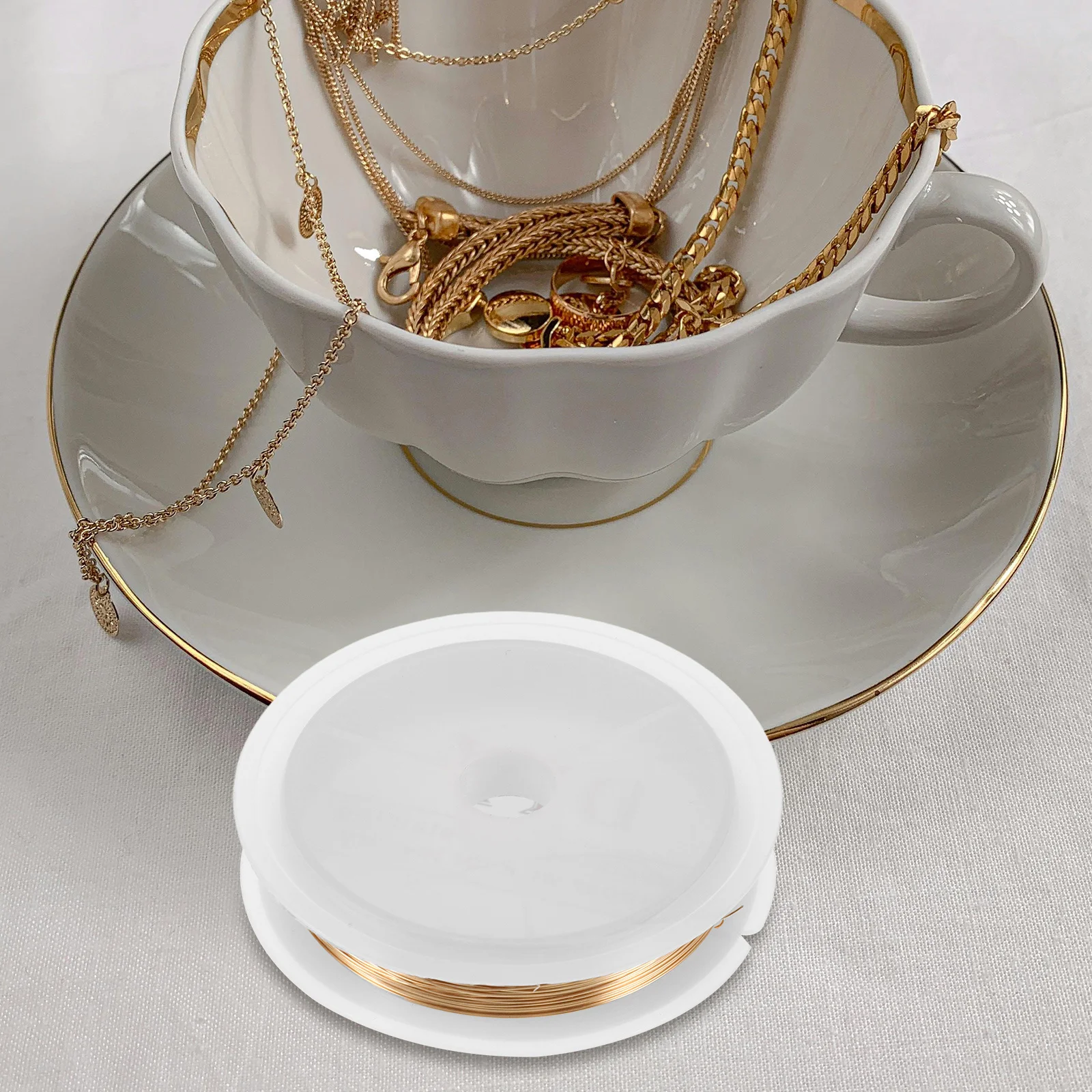 4Pcs Copper Wire Soft Malleable Wire for Jewelry Making Beading Wrapping Craft Supplies Bracelet Making Supplies