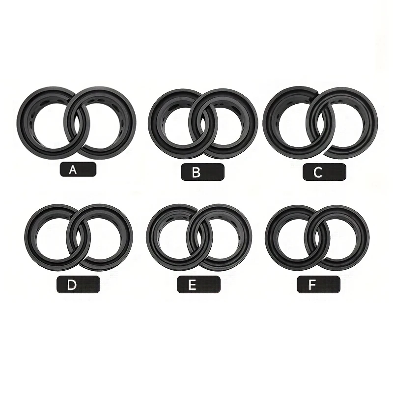 

A-B-C-D-E-F Car Shock Absorber Rubber Ring Shock Absorber Reduced Vibration Shock Absorber Noise Reduction Kit Accessories