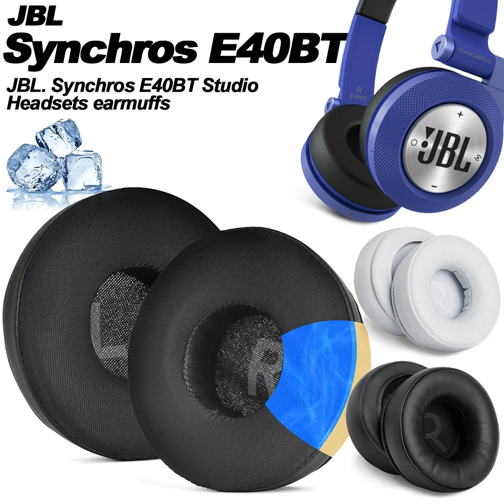 Подушечки для наушников для JBL Synchros E40BT, сменные подушечки для наушников, наушники, мягкая сетчатая ткань, чехлы с эффектом памяти, губка, протеин