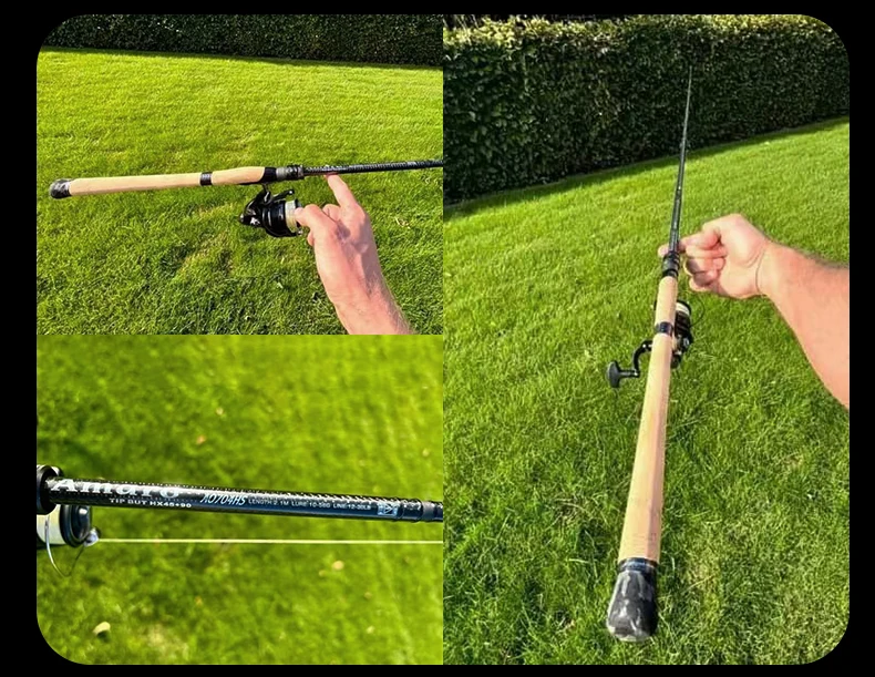 PURELURE Amaro Spinnrute für Bass, lange Wurfangelrute aus hochwertigem Carbon mit FUJI-Zubehör, Reise-Castingrute – Detail 15