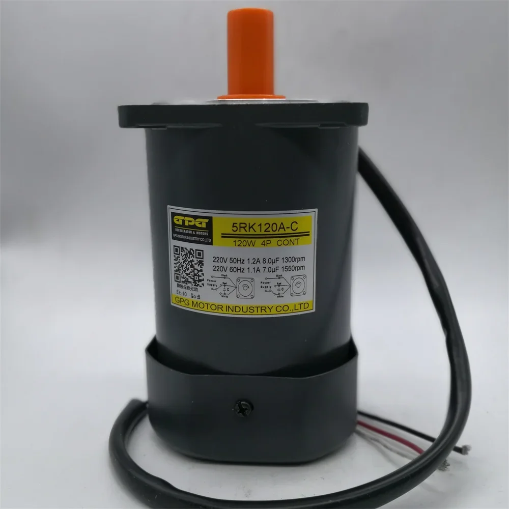 NEW 5RK120A-C Motor 120watts 3 Wires Single-phase 220V Reversible Motor