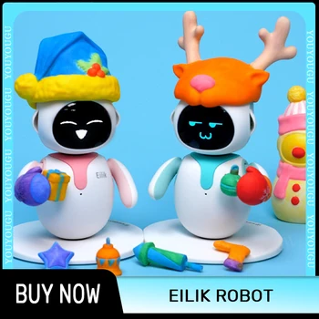 Eilik Smart Robot Ai Emo Intelligent Robots Voice Emo Robot Spanish Interactive Touch Eilik-Robot Desktop Children's Toys Birthday Gift