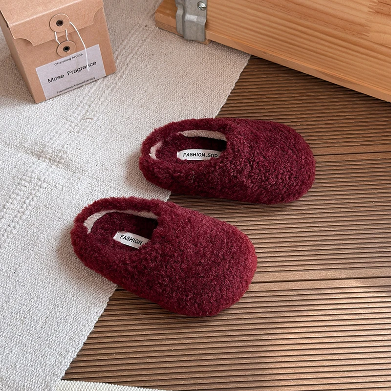 2025 منصة الموضة أفخم الشقق الأطفال الشتاء لينة وحيد في الهواء الطلق عدم الانزلاق وحيد أحذية قطنية ناعمة حذاء كاجوال مريح #5