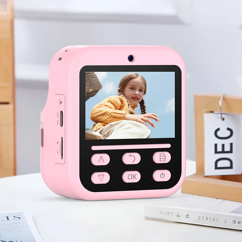 インスタントプリントカメラ ビデオデジタルカメラ USB充電式インスタントフォトプリントカメラ 女の子 男の子 誕生日プレゼント用