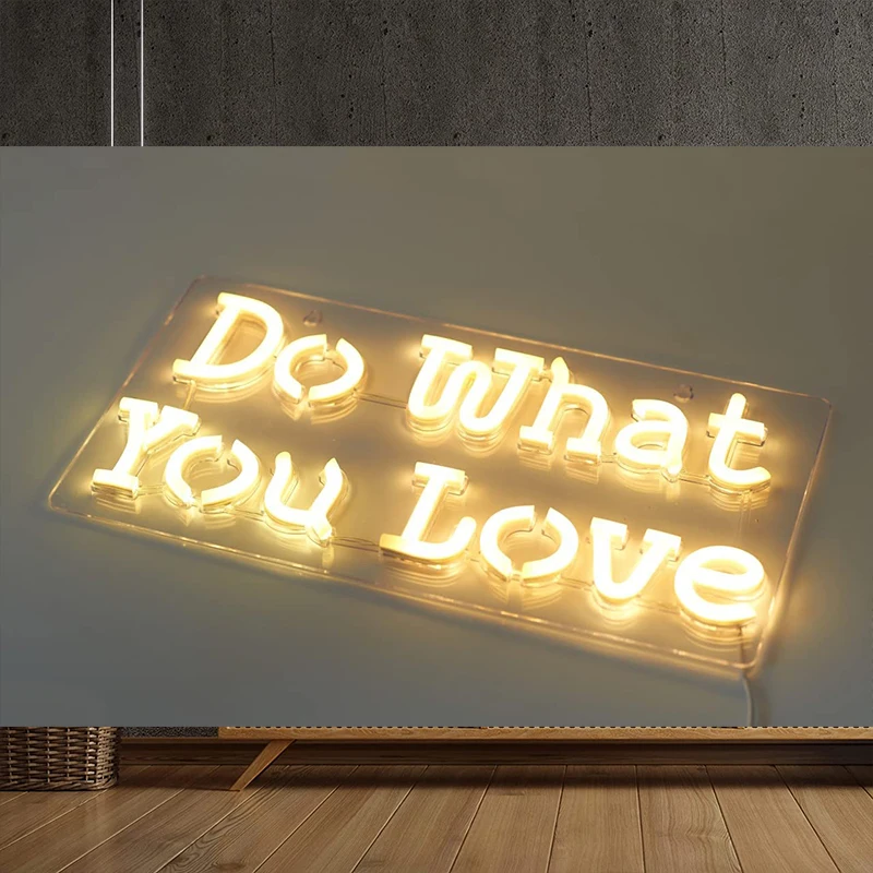 led Do What You Love Neon Sign 15.7