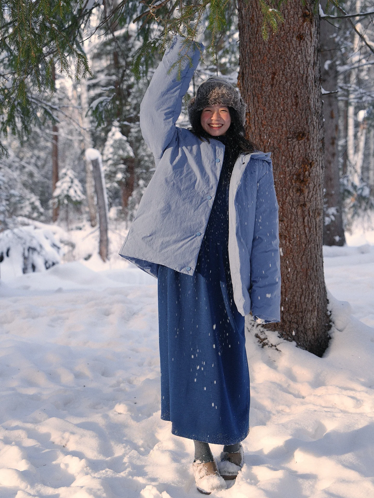 

Six-In-One White Du down Loose Fitting Padded Coat f High Collar Hooded Warmth Versatile mat Sle Winter Jaet