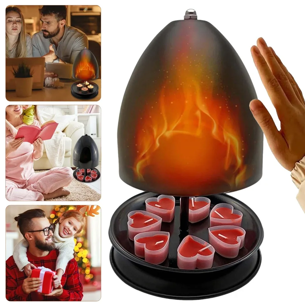 Podgrzewacz do świeczek typu „tea light” do użytku wewnątrz pomieszczeń, dwuwarstwowy metalowy świecznik do świeczek typu „tea light”, idealny do dekoracji domu, sypialni, ogrodu i tarasu, szczególnie
