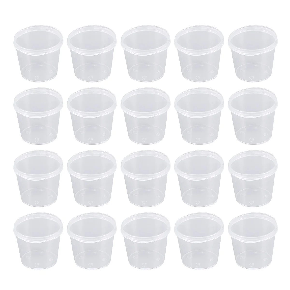 

50pcs 25Ml Clear Plastic Portion Cups Transparent Containers For Jelly Yogurt Sauce Dessert Storage Disposable Cup Kitchen
