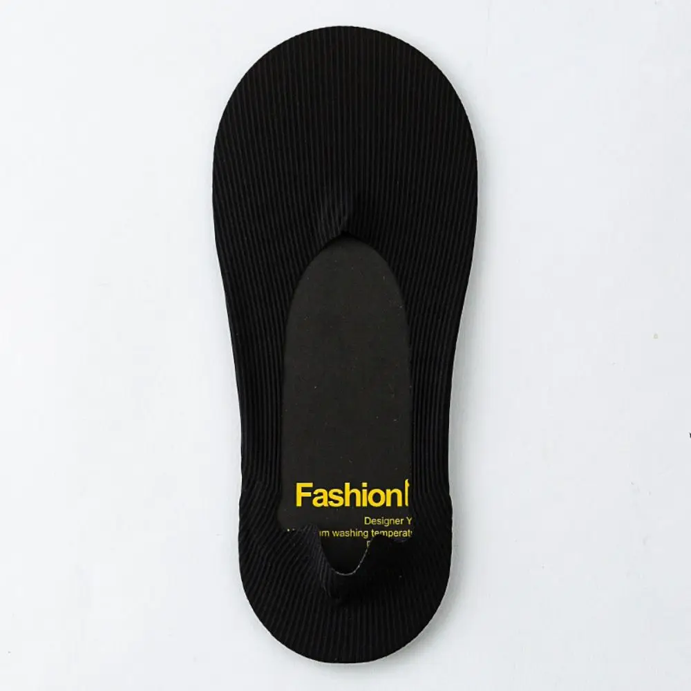 

Casual Anti-Slip Men's Boat Socks No Trace Breathable Invisible Boat Socks Cotton Low Tube Ice Silk Socks Summer