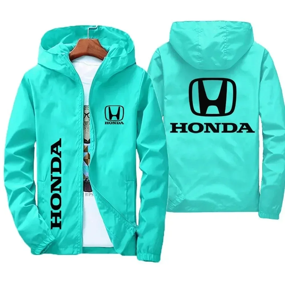

2025 Honda logo racing team autumn jacket men's and women's windproof sportswear outdoor fashion cycling clothing M-7XL