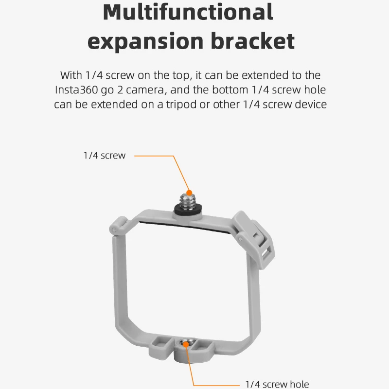 Soporte de cámara de extensión superior, soporte de montaje para DJI MINI 3 Pro, soporte de cámara para Insta360 Go 2, accesorios para Drones