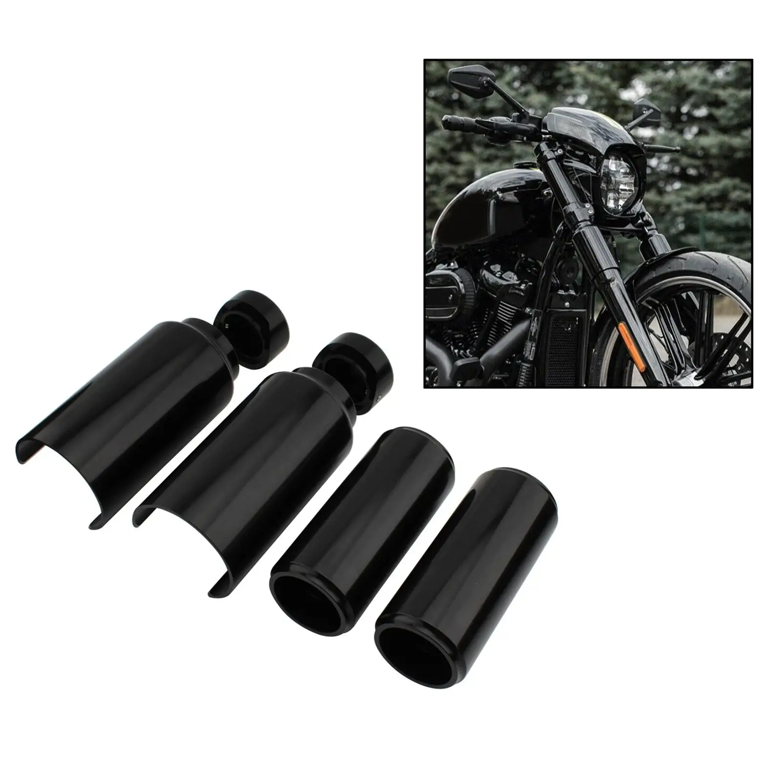 

6Pcs Fork Cover Set Tube for soft tail FXBR FXBRS 2018 2019 2020 2021,Meet the quality standards