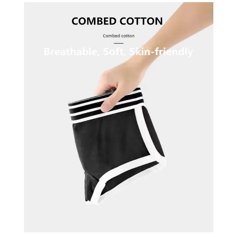 

Popular Women's Cotton Boxer Underwear Ladies Breathable Comfortable Security Panties Solid Sexy Sports Female Hipster Boyshort