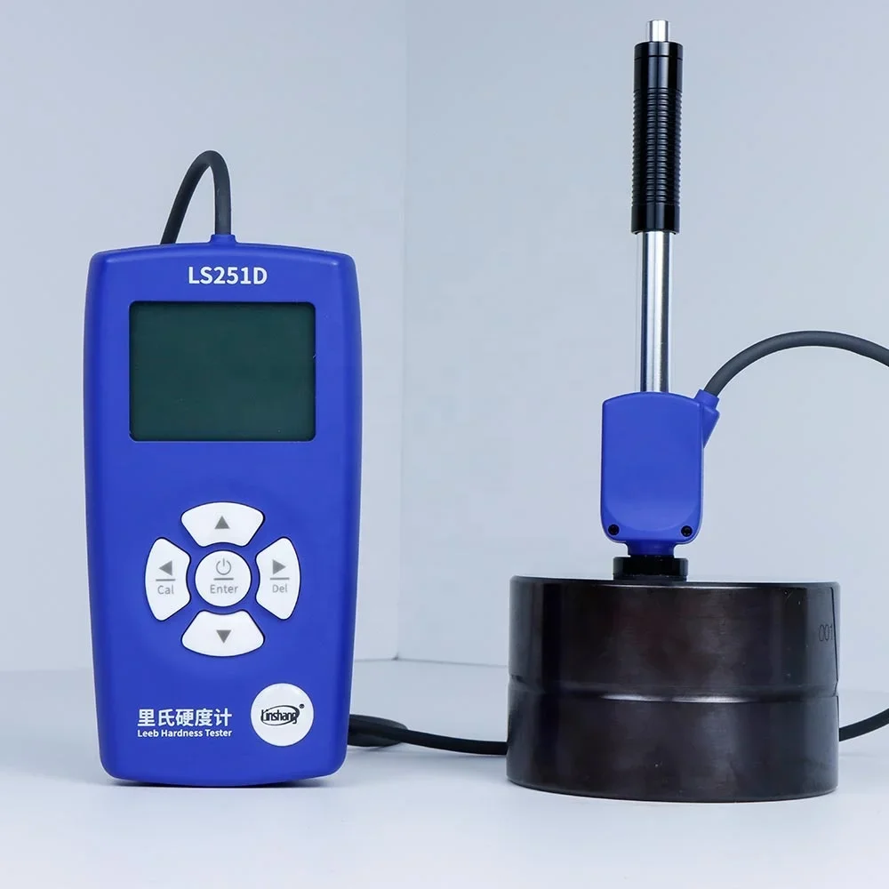 Linshang LS251D Best Digital Leeb Hardness Tester Portable Testing Machine for Copper Mild Blue Stainless Steel Aluminium Alloy