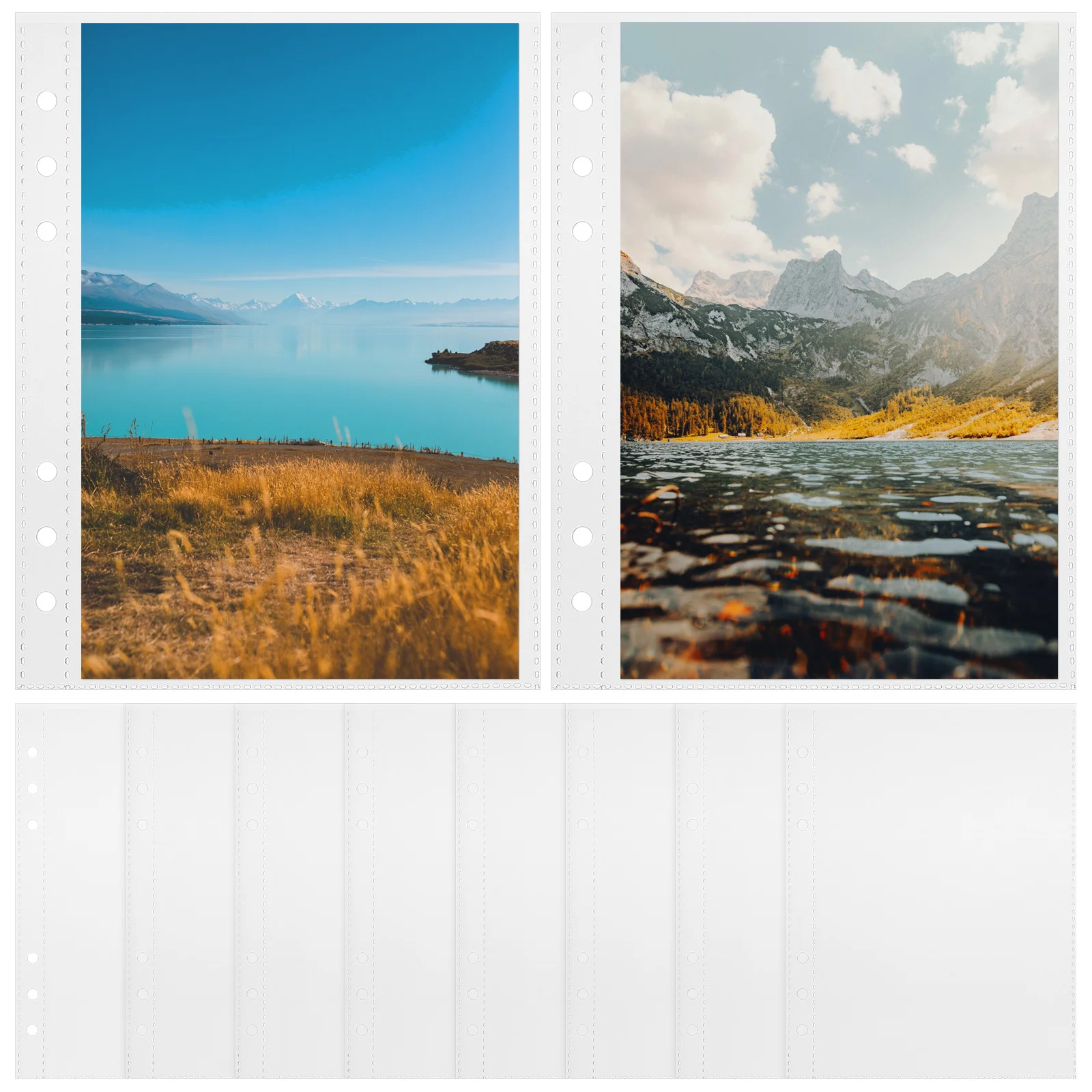 1 pc Plastic Display Book High Quality Lightweight Inner Page Bag For Game Picture Certificate Id Storage Smooth Transparent