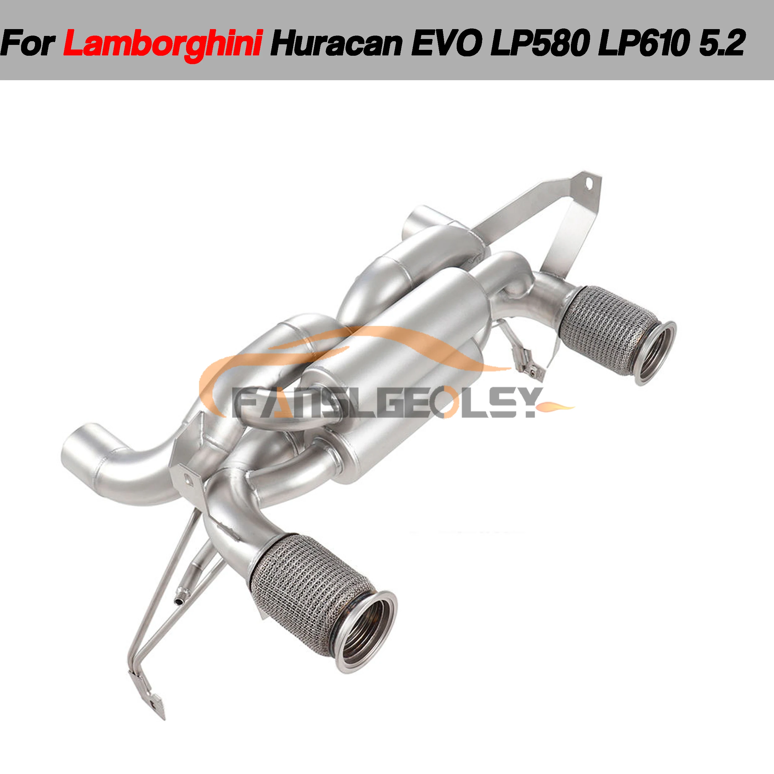 Fanslgeolsy Stainless Steel Exhaust Catback Performance Valvetronic System Parts For Lamborghini Huracan EVO 5.2L 2018-2021