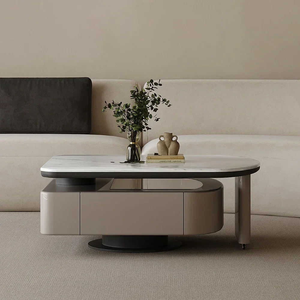 Mesa De centro De moda nórdica, mesa De centro moderna estética minimalista De lujo, mesa Premium elegante, muebles para el hogar