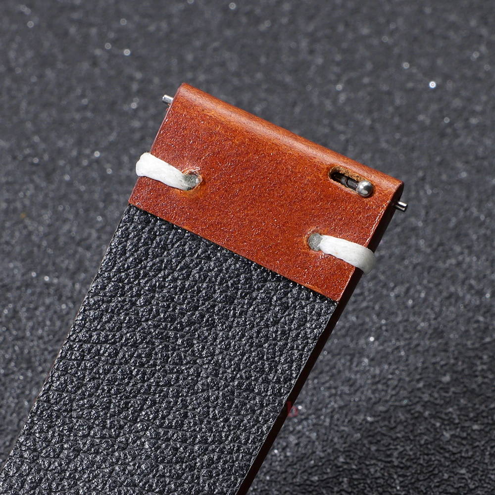 Ремешки для часов из воловьей кожи 18 мм, 20 мм, 22 мм для Samsung Galaxy Watch 6 5 4, сменный браслет, быстросъемный браслет