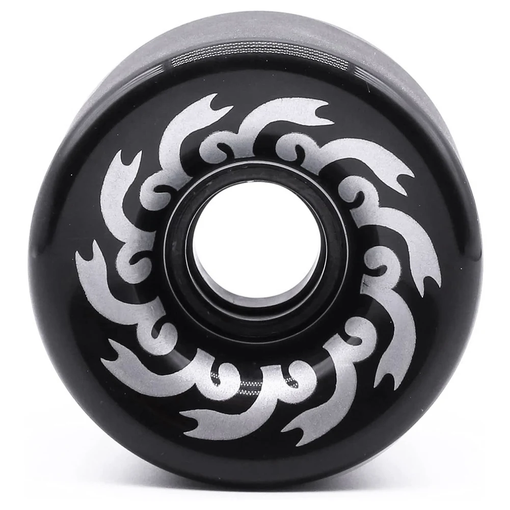 AFHTC-1PCS Skateboard Wheels 70mm 82A PU,70x51mm, Professional Frosted Wheels for Longboard and Cruiser,Black