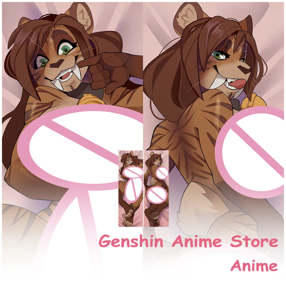 

Dakimakura Anime Lira Fluffy Furry Anthro Pillowcase Otaku Cushion Covers Sleeping Pillowcases Hugging Body Cosplay Props 50x150