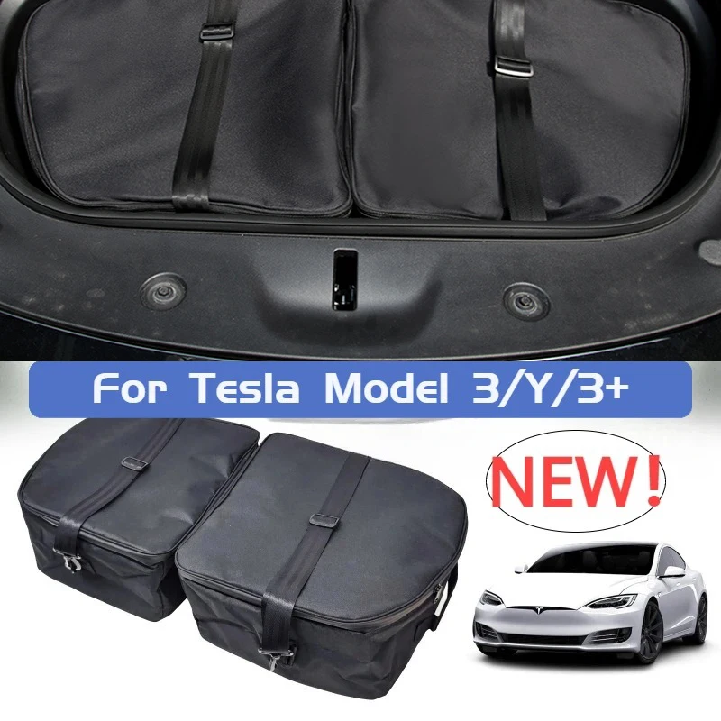 

For Tesla Model 3/Y/3+ Highland 2024 Front Trunk Luggage Storage Bag Portable Heat Preservation Outdoor Organizer Accessories
