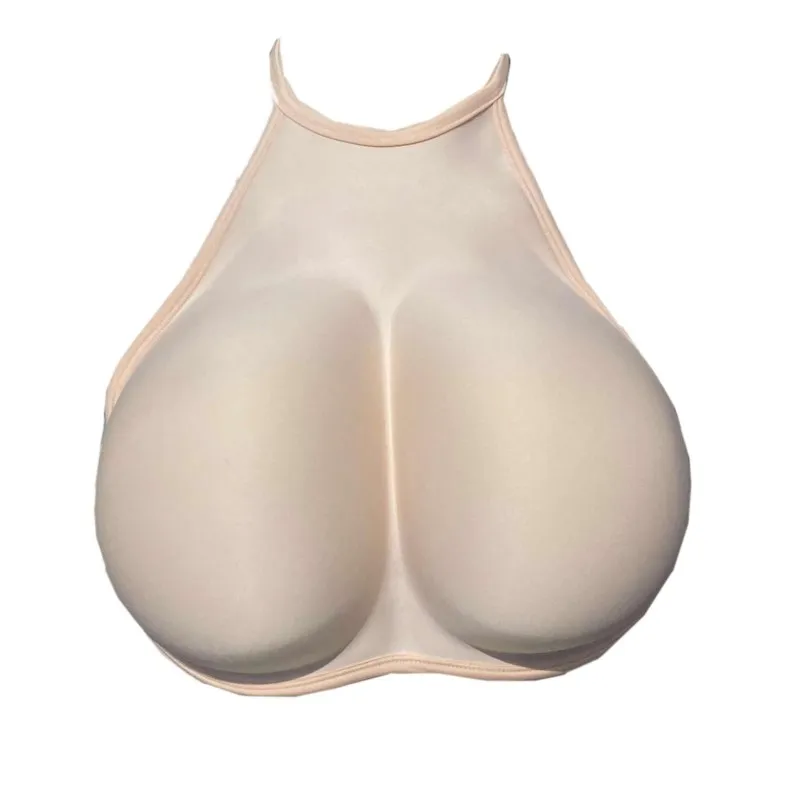 Realistic Breast form Crossdresser Bra Fake Pussy Boobs Transgender Drag Queen Shemale for CD not Include Silicone Breast