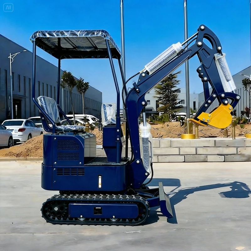 

Мини-экскаватор 1,0 тонны с двигателем Kubota, стандарт EPA/Euro 5, многофункциональный, для строительных работ, с инструментами Kubota, европейского производства.