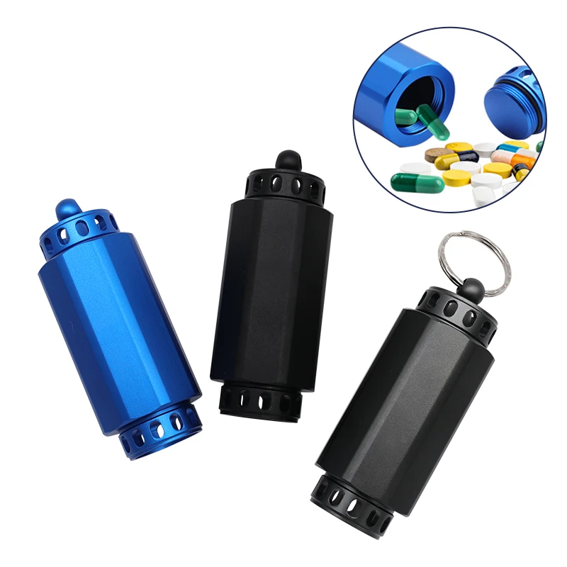 Cutting Waterproof Tank Keychain Outdoor Warehouse Aluminum Alloy Sealed Cabin Cartridge EDC Portable Equipment Survival Tools