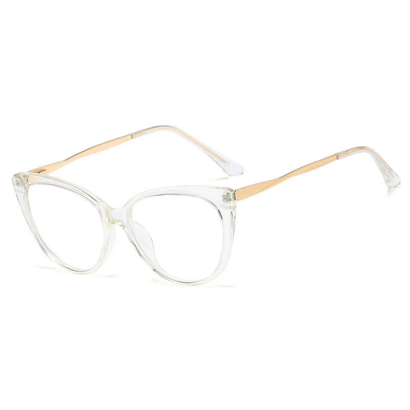 JMISUS ファッションキャットアイ処方メガネ女性スクエア光学眼鏡高品質 TR90 抗青色光フォトクロミック